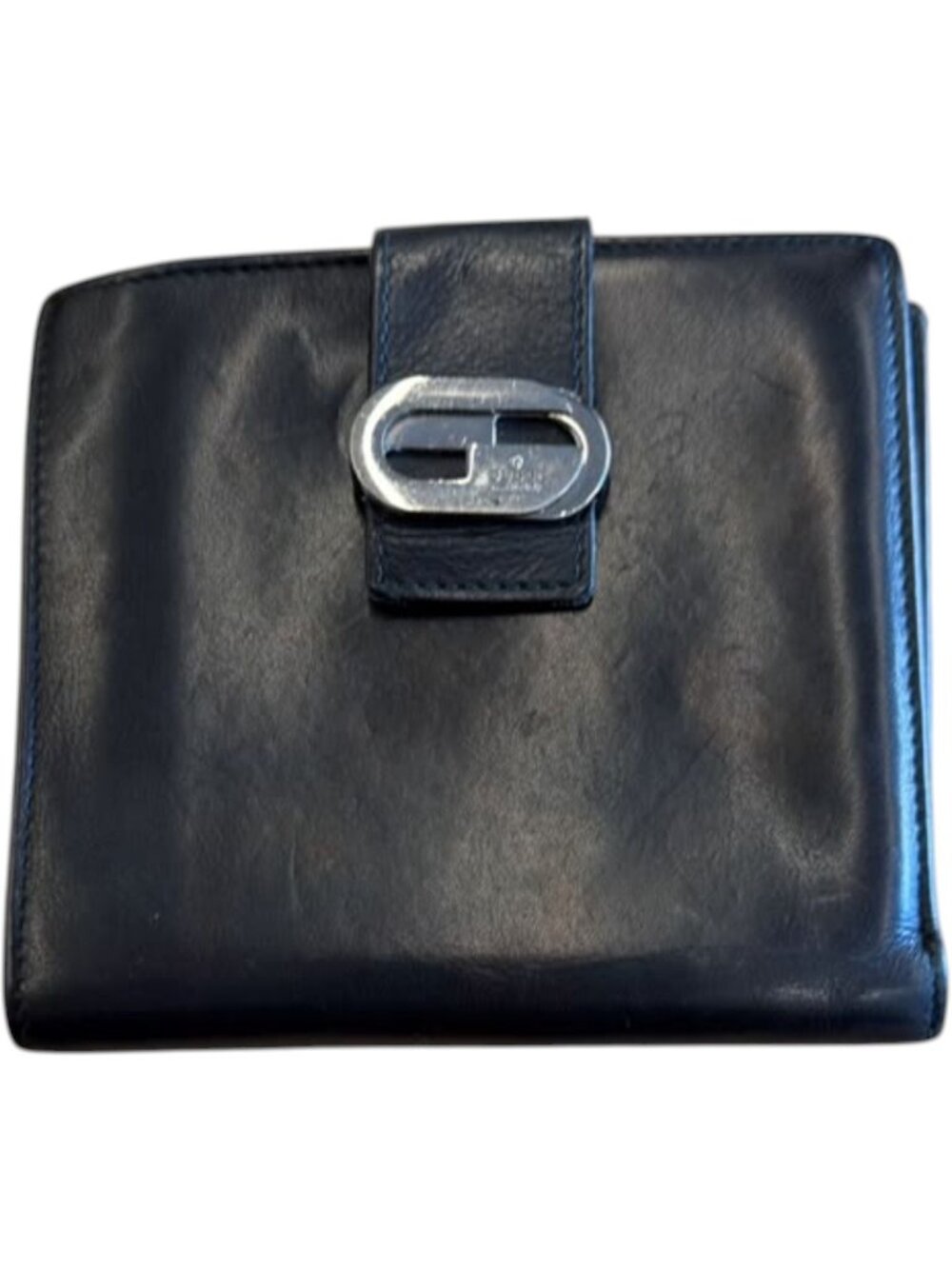 566150CR C1 Gucci Wallet Black Leather